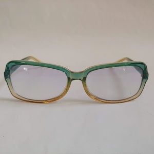 NWT Vintage 90's Large Rectangle Fashion Sunglasses (2. Tone Blue)
